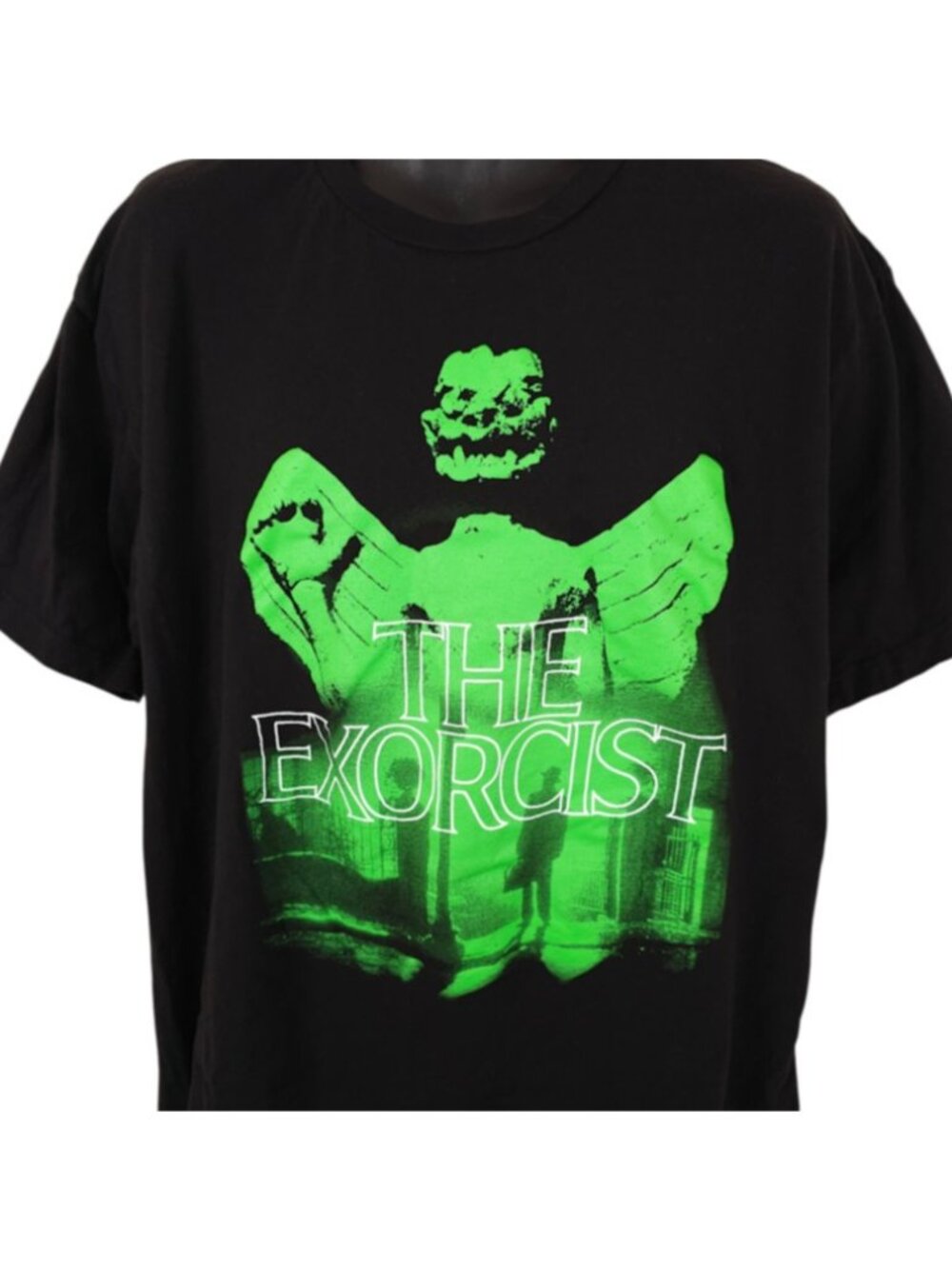 The Exorcist T Shirt Mens Size XL Black 70s Horror Movie Tee